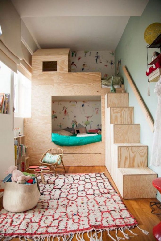 Minimalist 3 × 4 size bedroom design for children