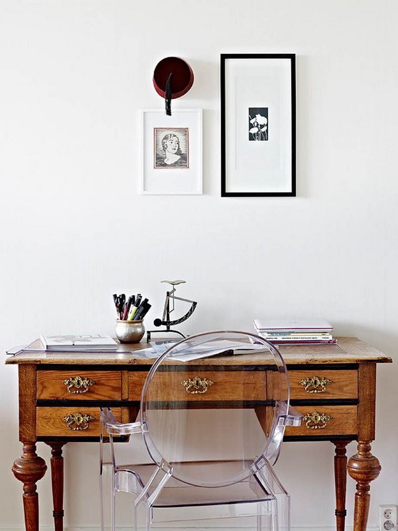 combine vintage furniture with modern furniture