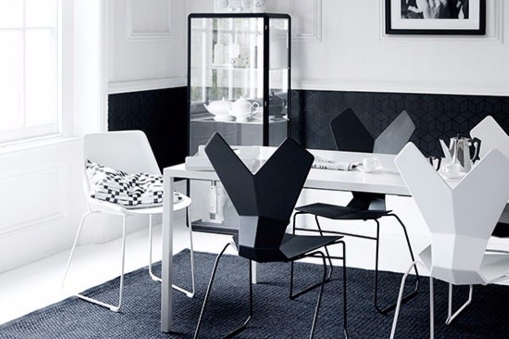 Modern Monochrome Dining Room Design
