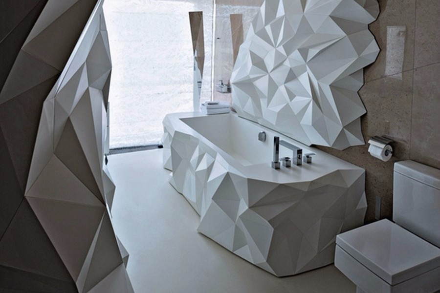 Unique Futuristic Bathroom